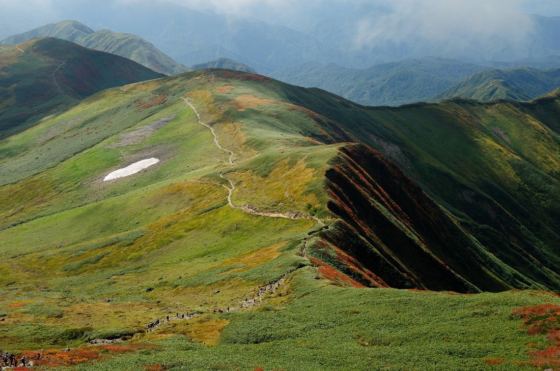 The ridge of Mount Gassan