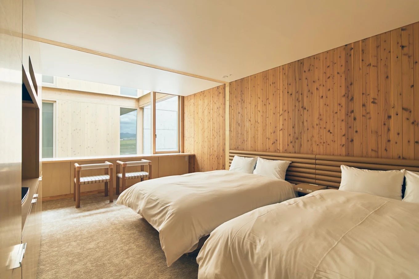 A premium hotel room