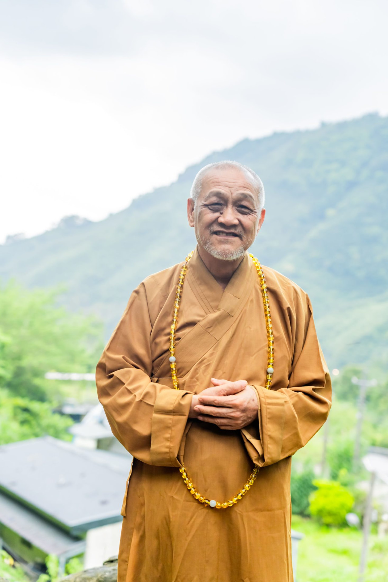 A Zen monk in the temple