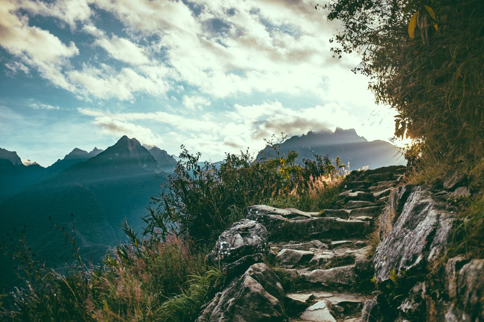 Stone steps of the Inca Trail